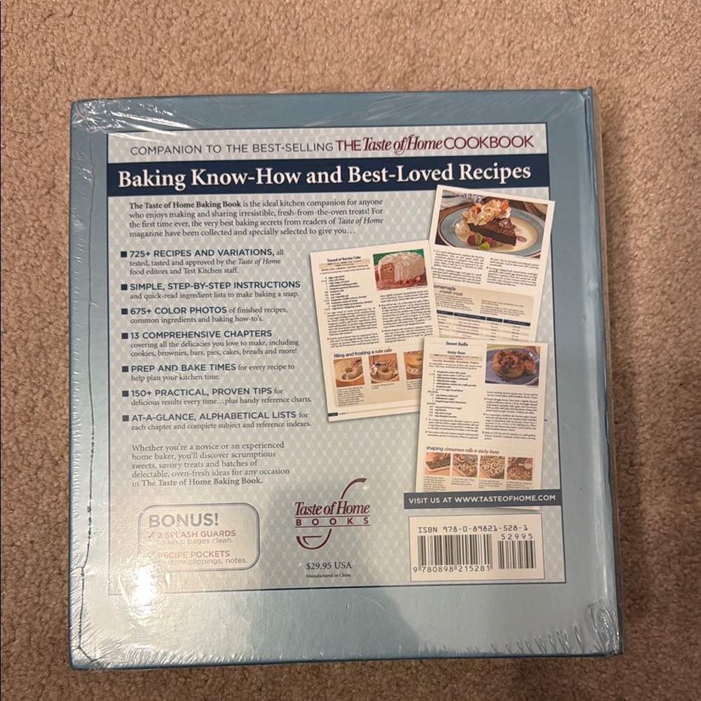 Taste of Home Baking Book - Elegant Blue Cover - Picture 2 of 2